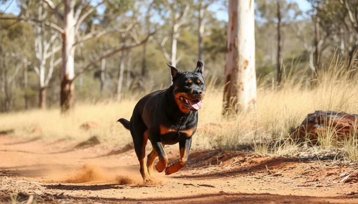 rottweiler-exercise-running Rottweiler Exercise Running