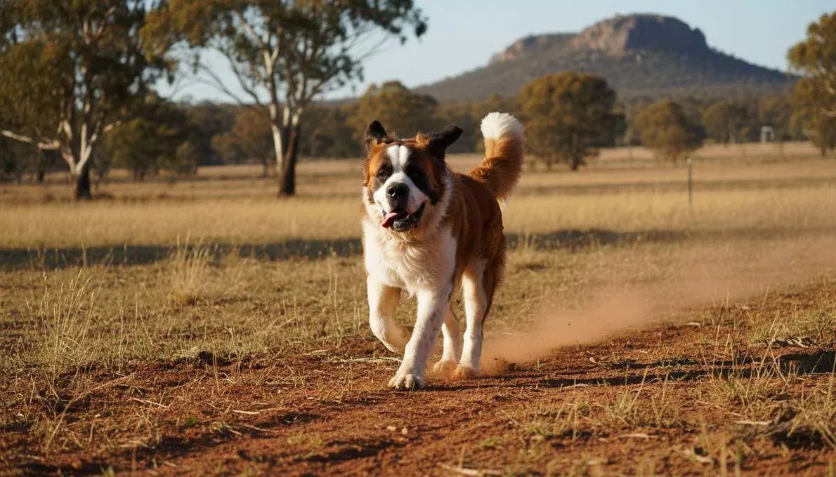 Saint Bernard Exercise Running