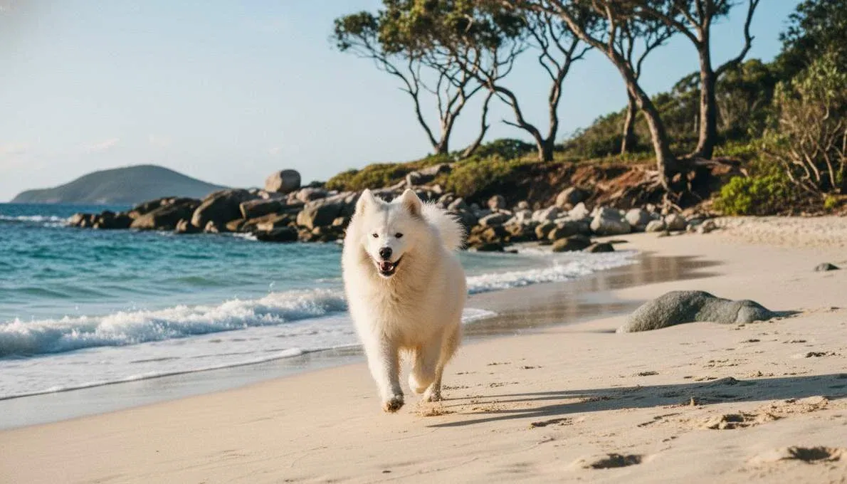 samoyed-temperament-playing Samoyed Temperament Playing