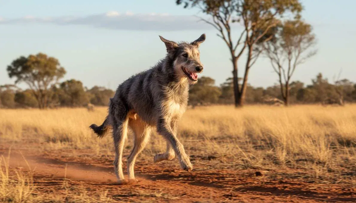scottish-deerhound-exercise-running Scottish Deerhound Exercise Running