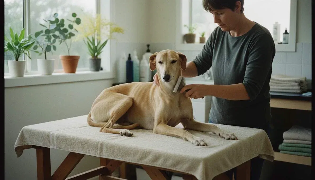 sloughi-grooming-brushing Sloughi Grooming Brushing