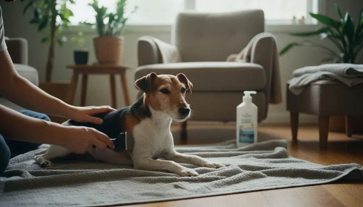 Smooth Fox Terrier Grooming Brushing