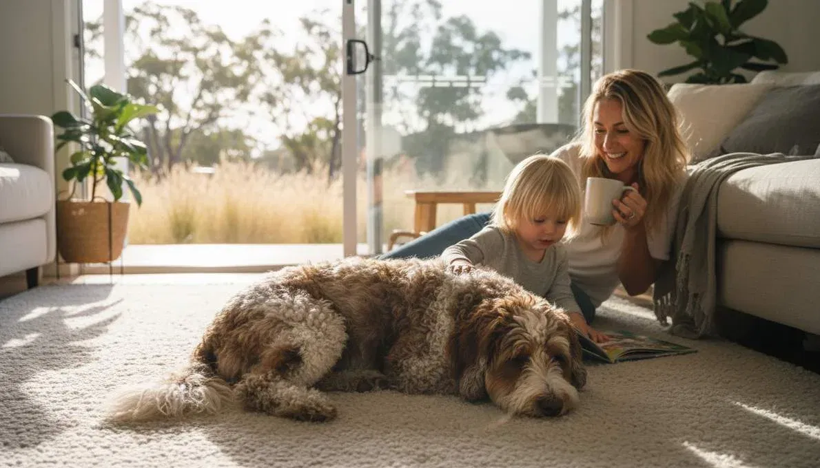 Spanish Water Dog Family Lifestyle