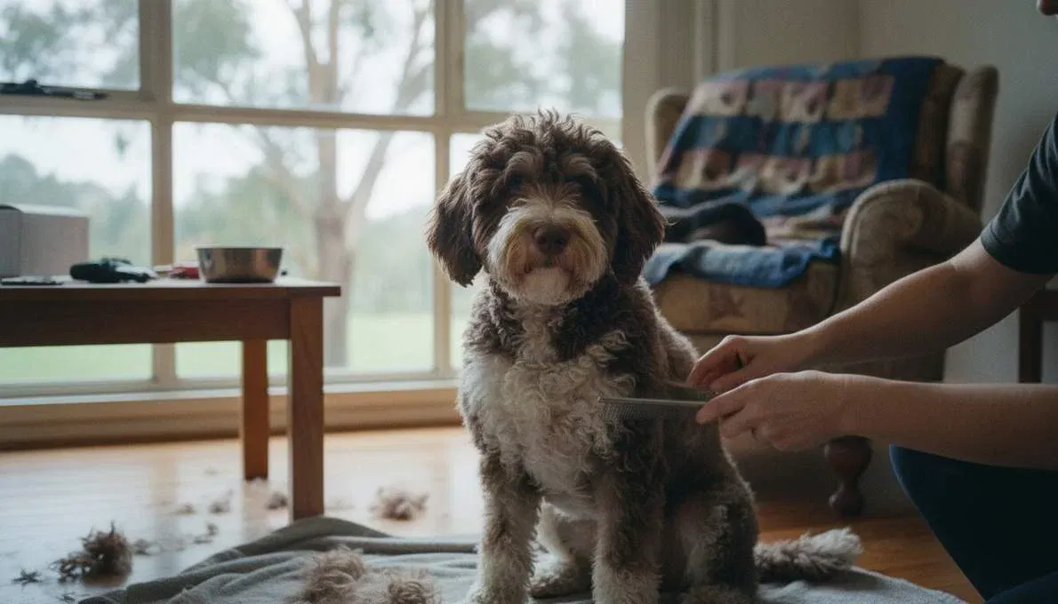 Spanish Water Dog Grooming Brushing