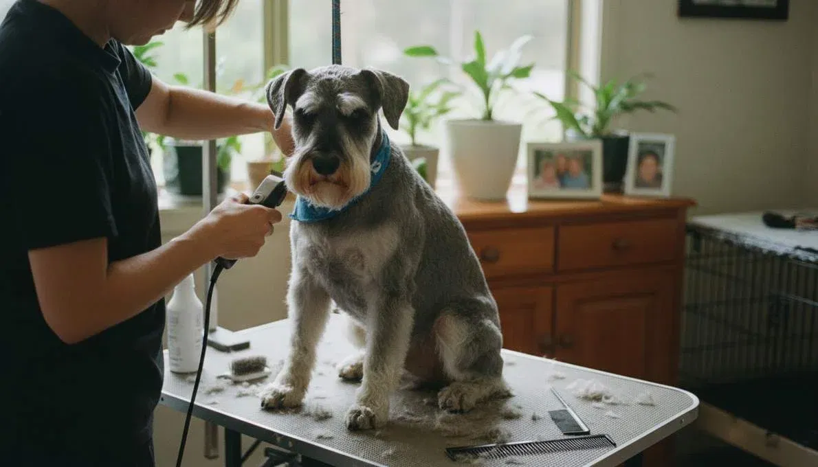Standard Schnauzer Grooming Brushing