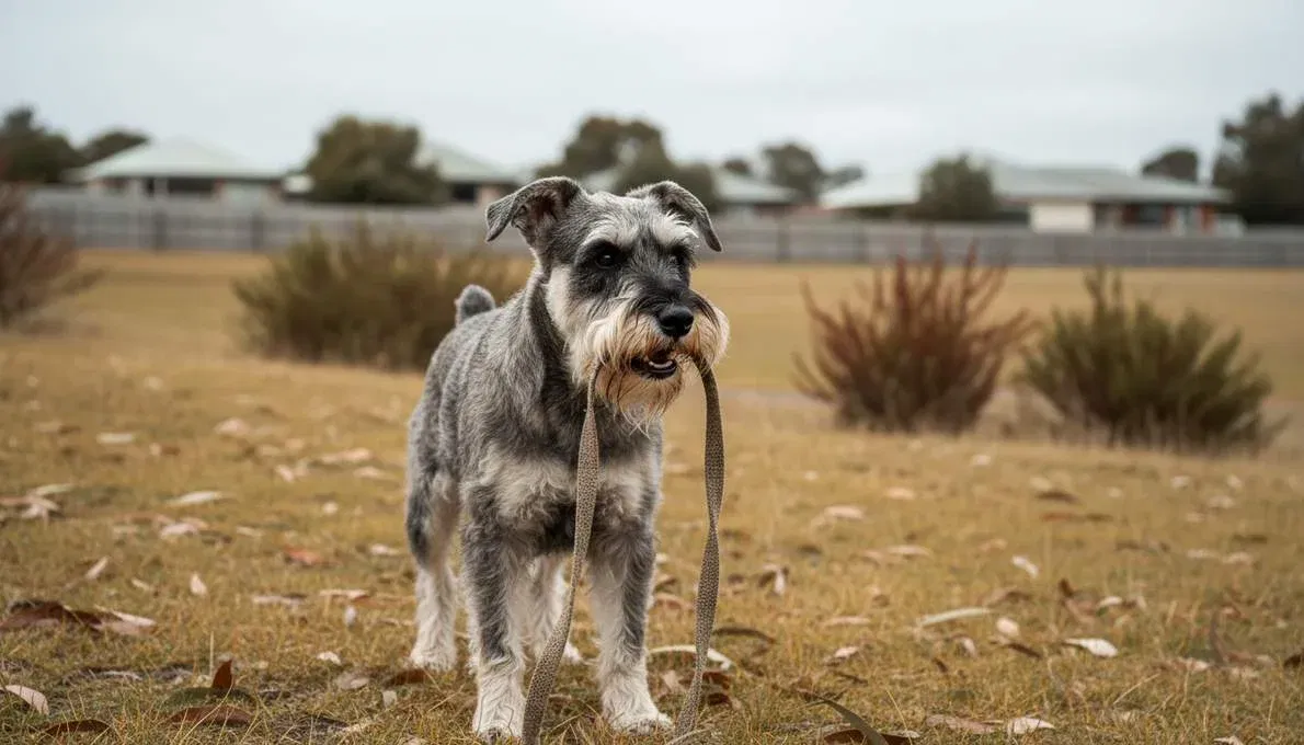 Standard Schnauzer Training Sit