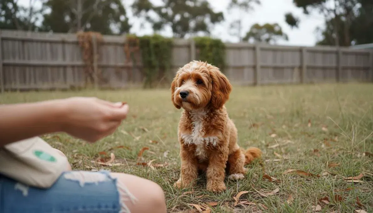 Teacup Cavoodle Training Sit