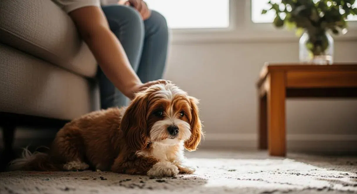 Teacup Cavoodle With Owner