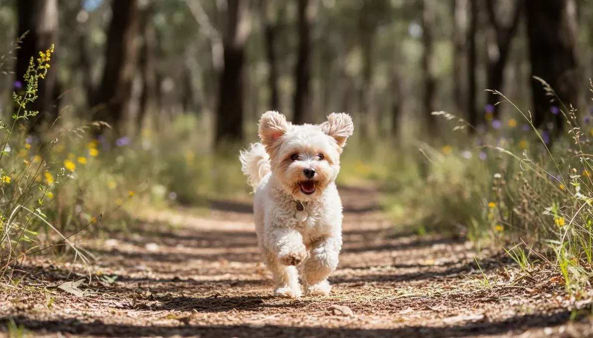 Teacup Maltipoo Exercise Running