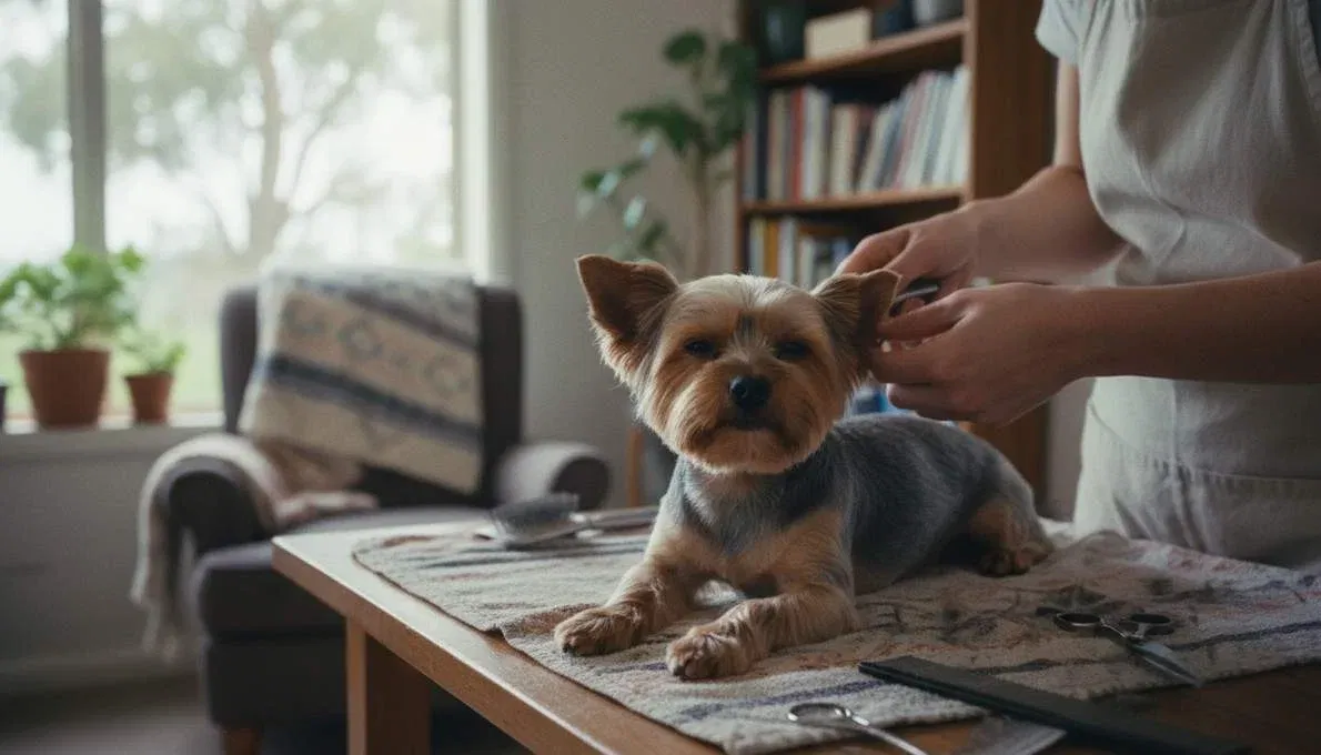Teacup Yorkshire Terrier Grooming Brushing