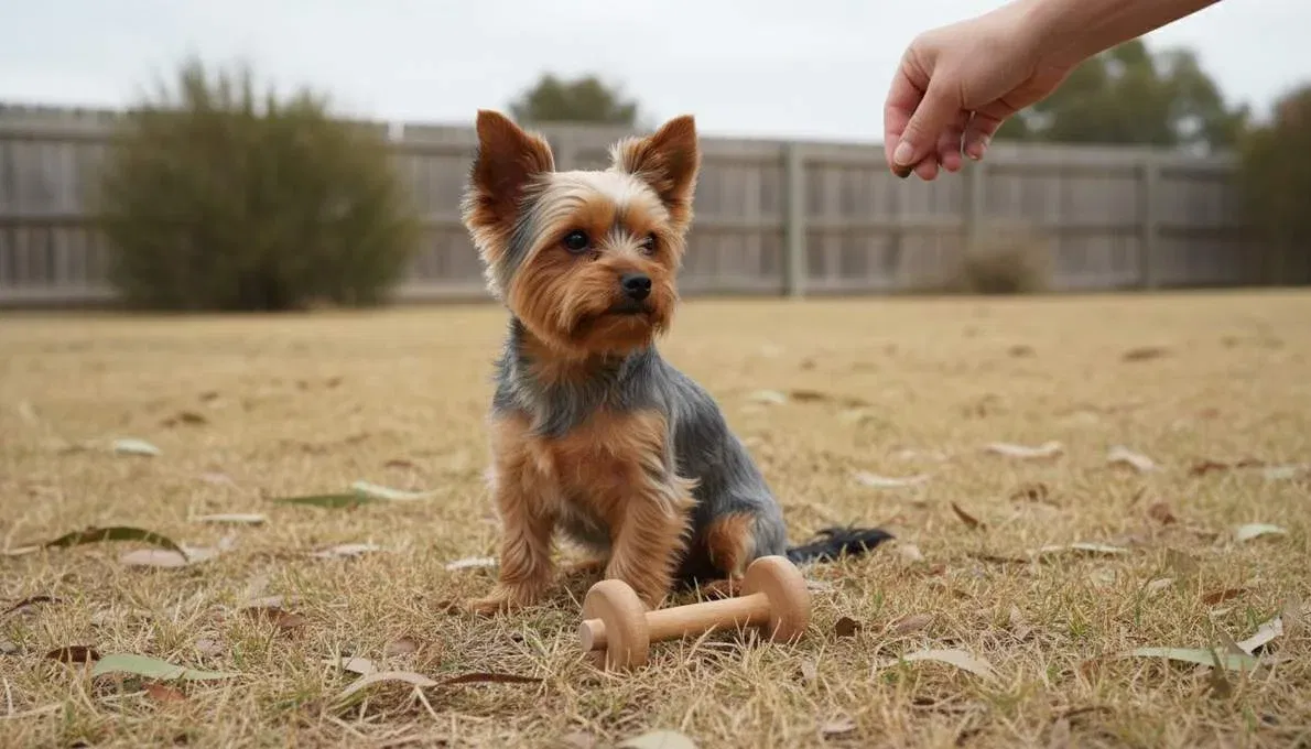 Teacup Yorkshire Terrier Training Sit
