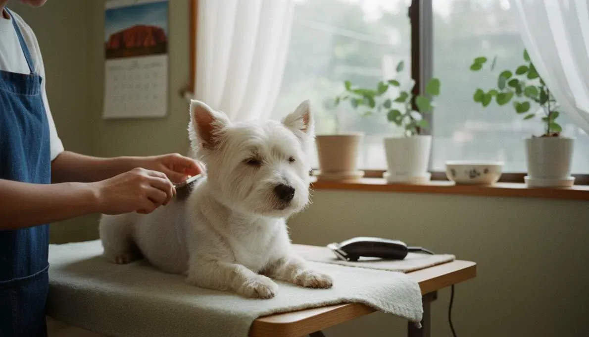 west-highland-white-terrier-grooming-brushing West Highland White Terrier Grooming Brushing