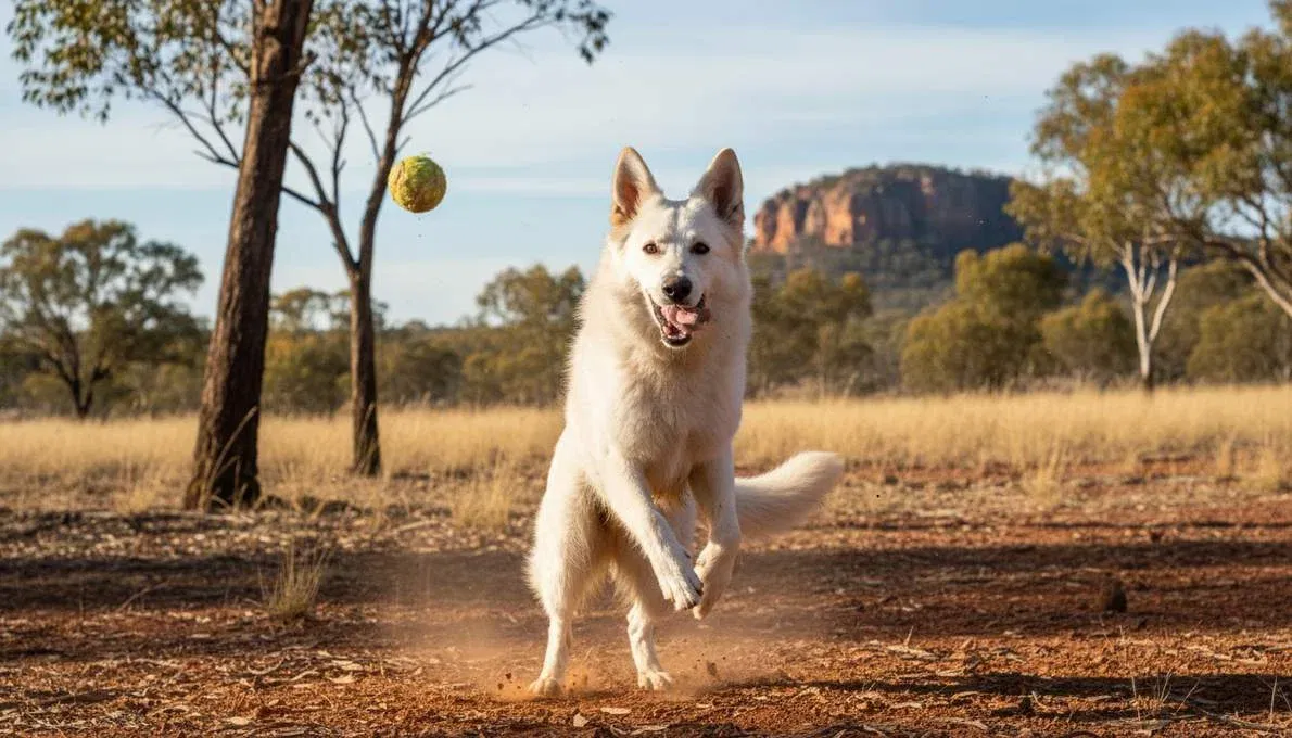 White Swiss Shepherd Temperament Playing