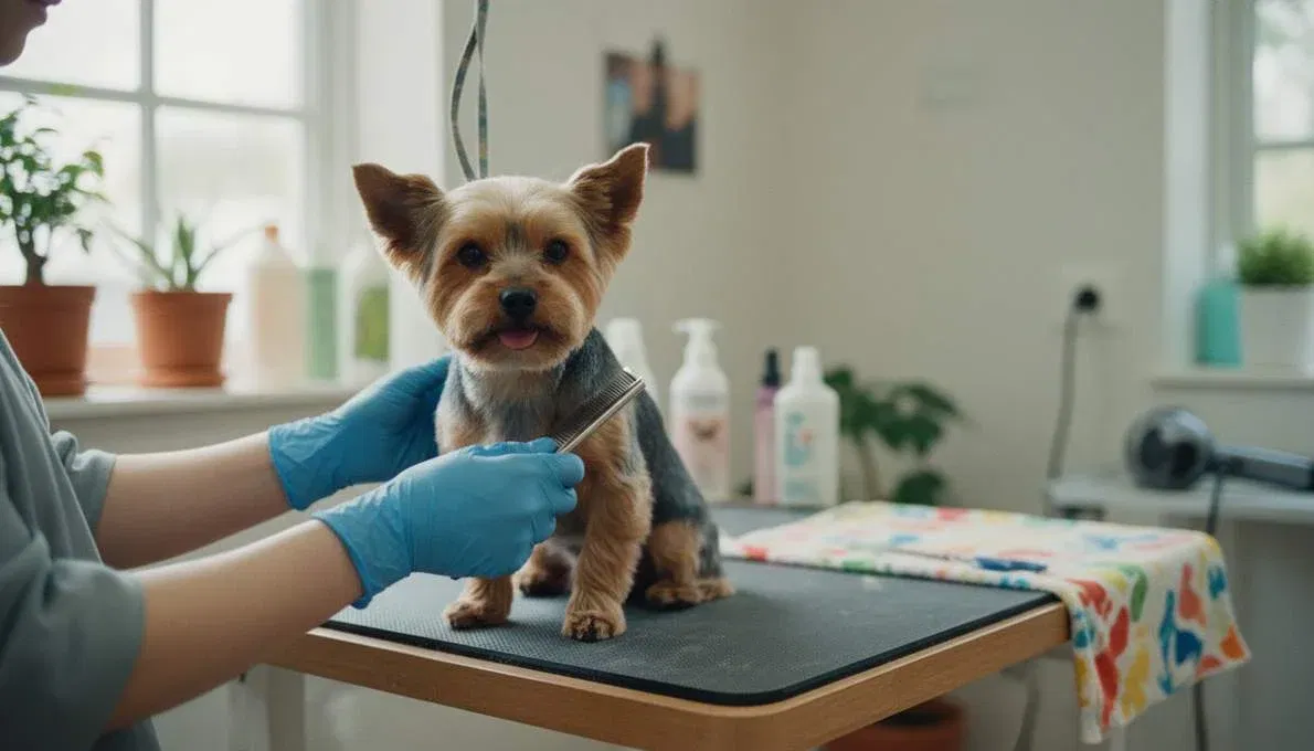 Yorkshire Terrier Grooming Brushing