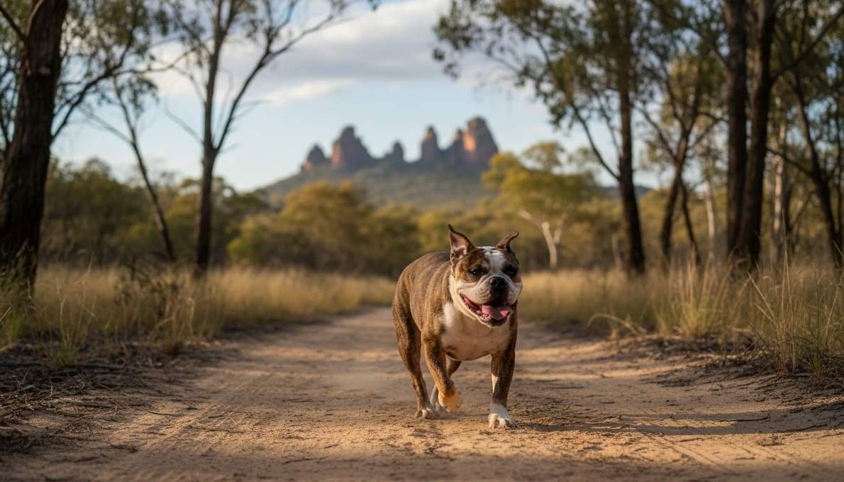 Australian Bulldog Exercise Running