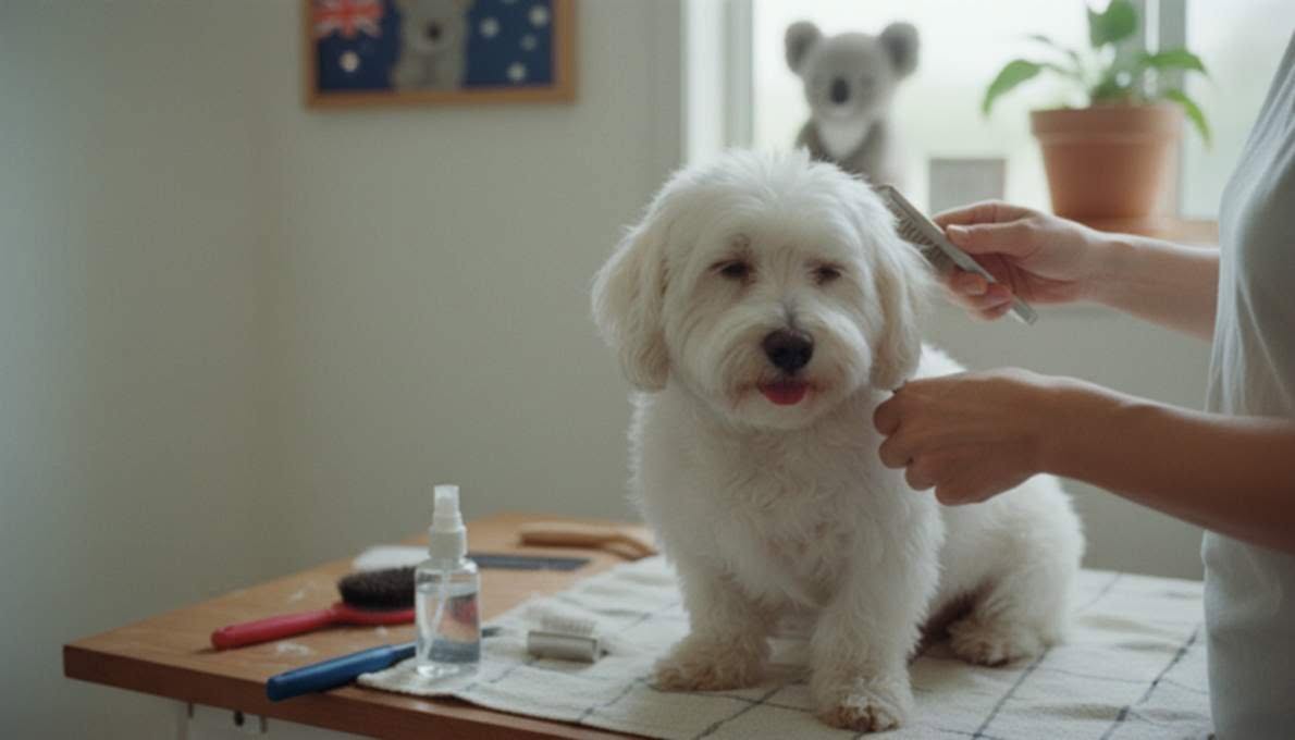 Coton De Tulear Grooming Brushing