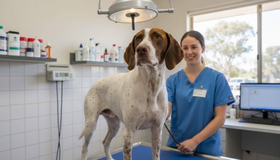 english-pointer-health-vet English Pointer Health Vet