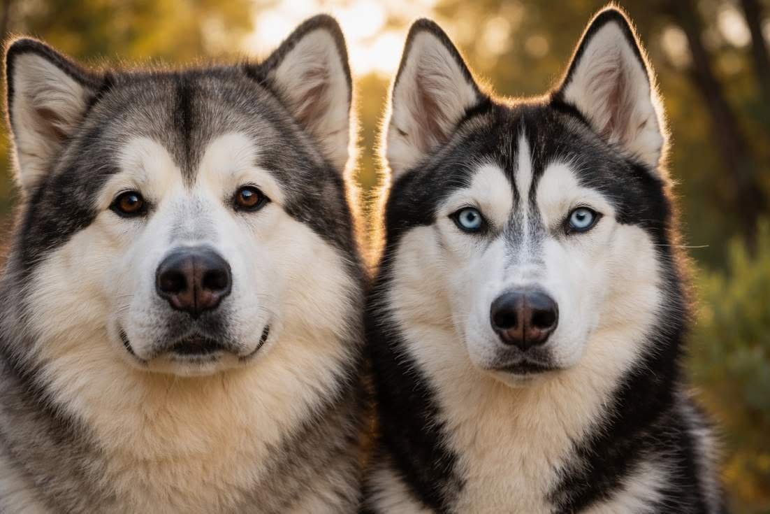 Alaskan Malamute With Husky
