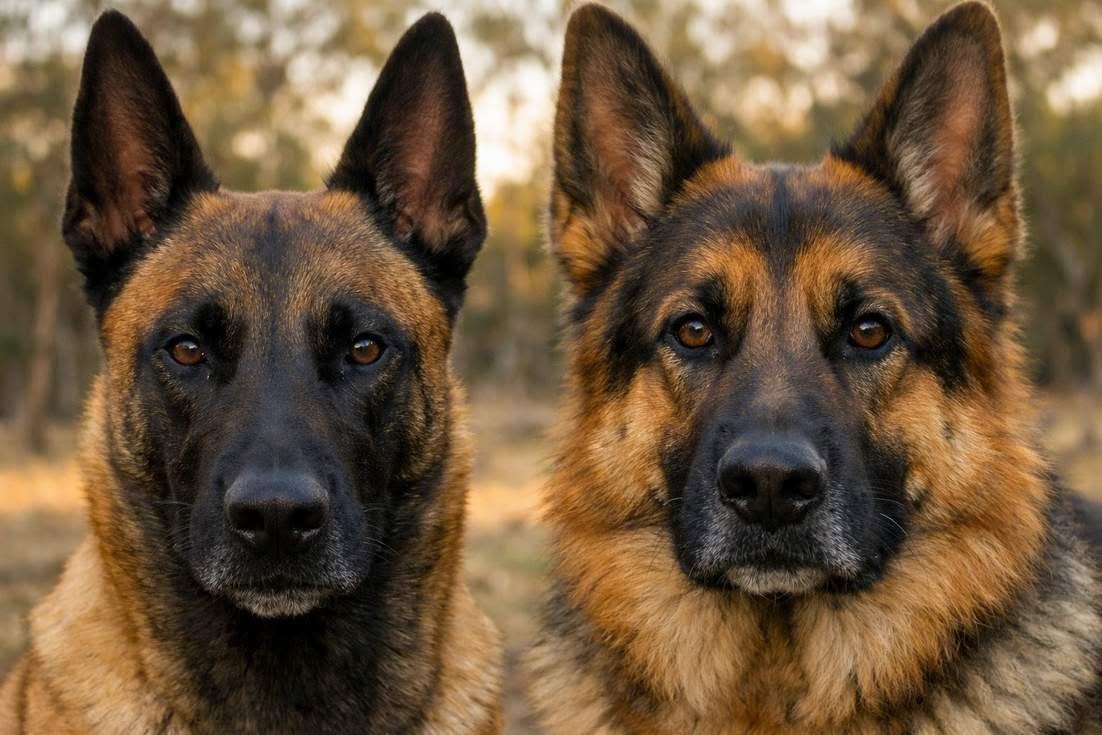 Belgian Malinois And German Shepherd