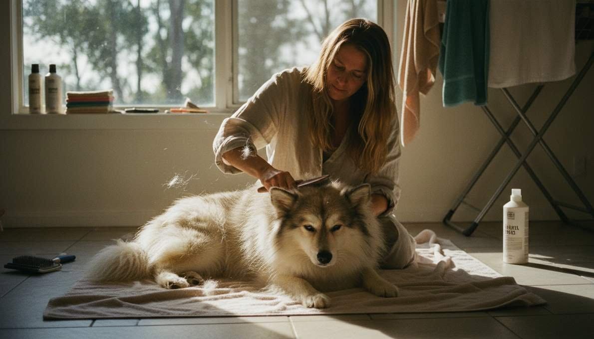 finnish-lapphund-grooming-brushing Finnish Lapphund Grooming Brushing