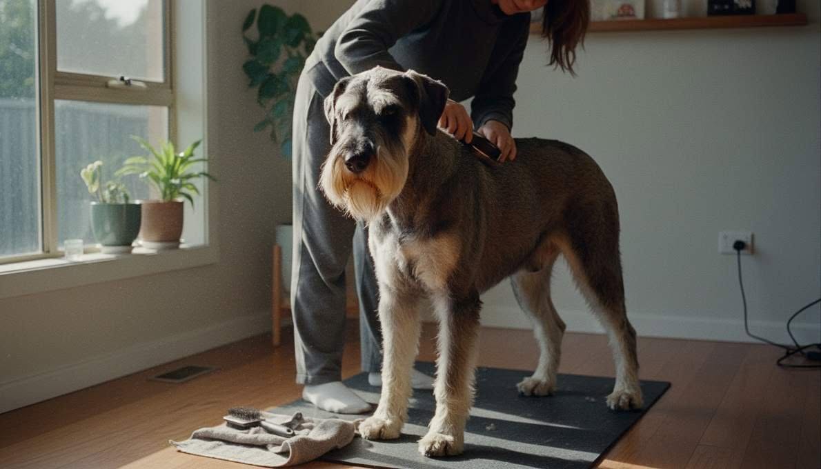 Giant Schnauzer Grooming Brushing