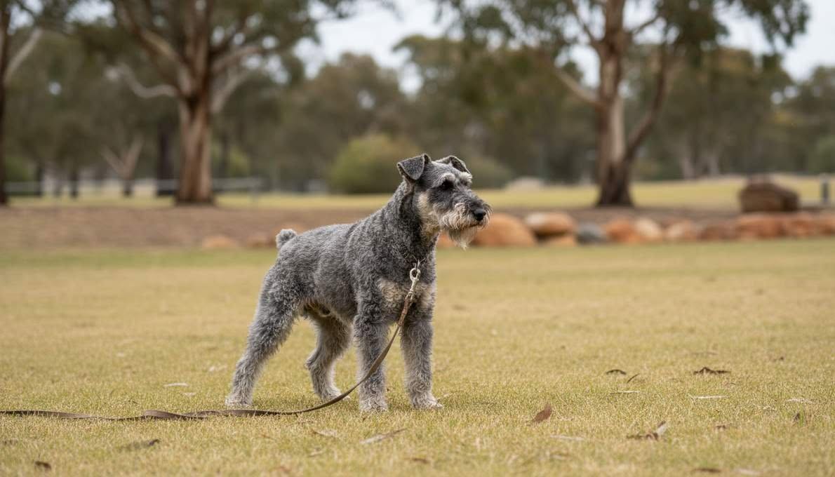 Kerry Blue Terrier Training Sit