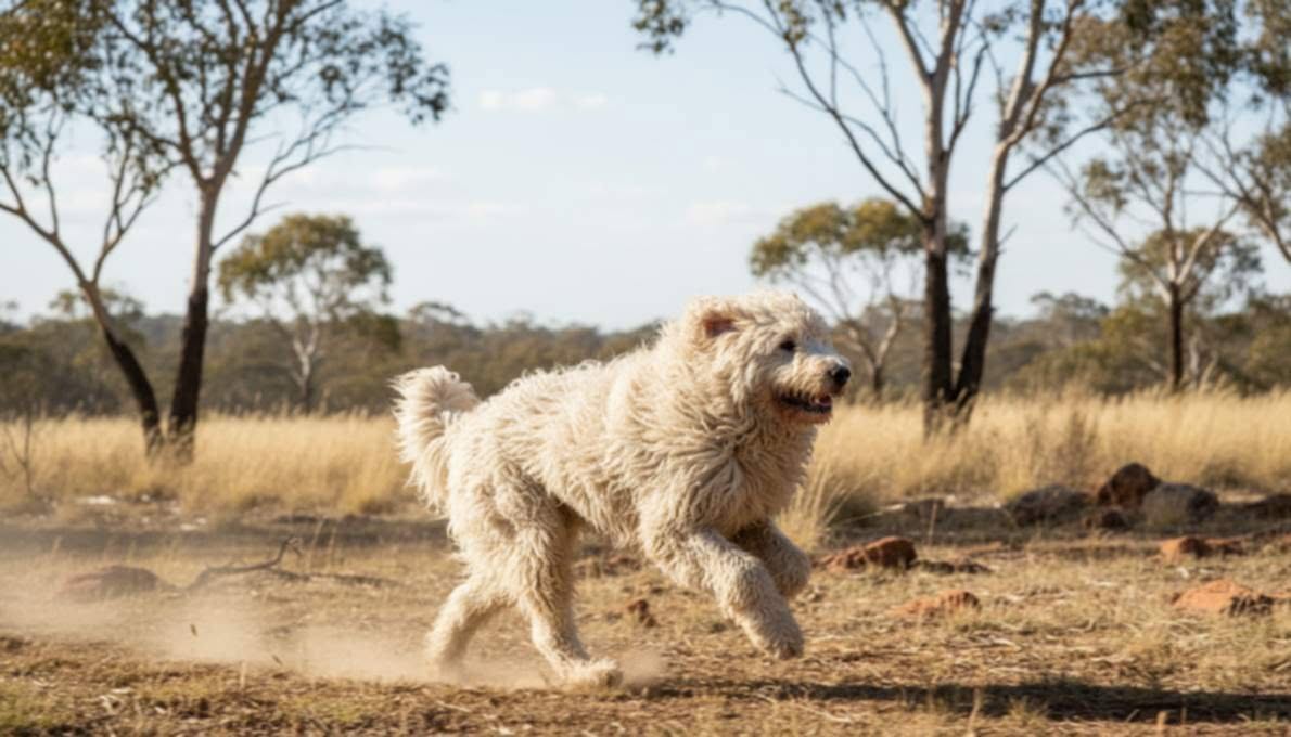 komondor-exercise-running Komondor Exercise Running