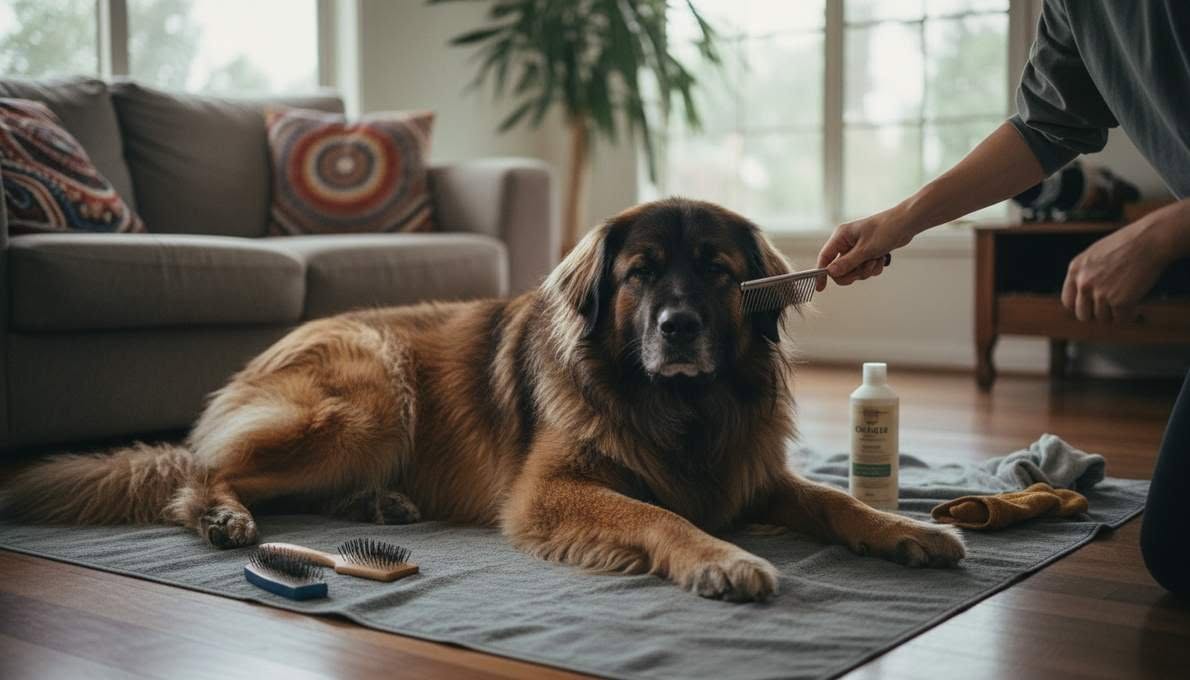 Leonberger Grooming Brushing