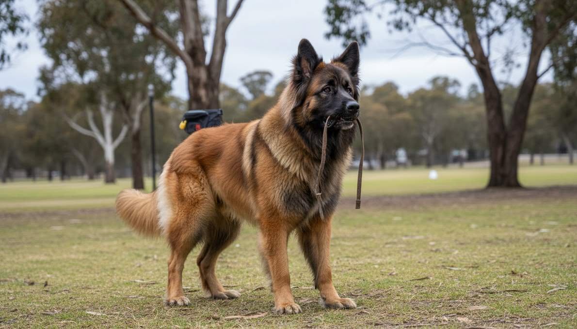 Leonberger Training Sit