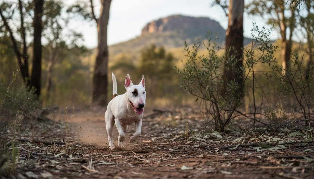 Miniature Bull Terrier Exercise Running