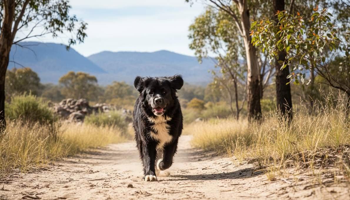 Newfoundland Dog Exercise Running