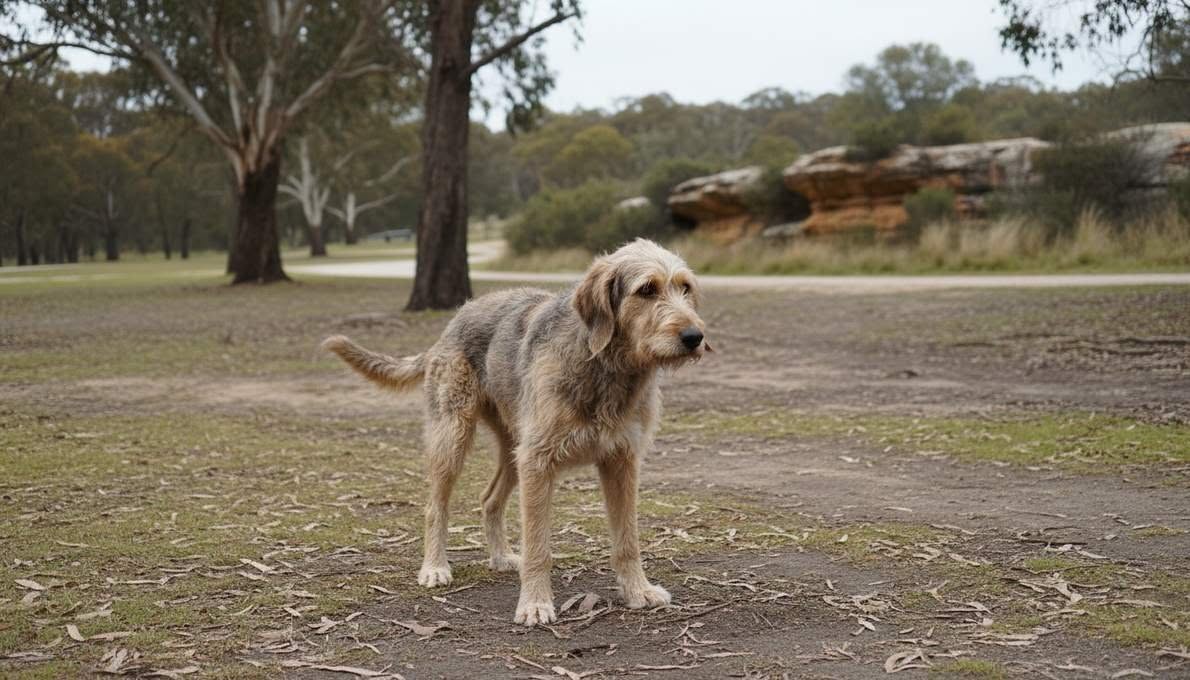otterhound-training-sit Otterhound Training Sit