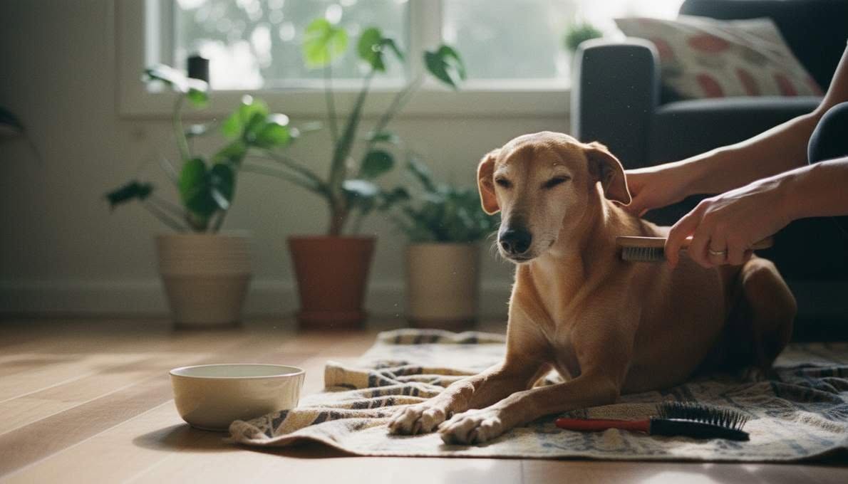 Pharaoh Hound Grooming Brushing