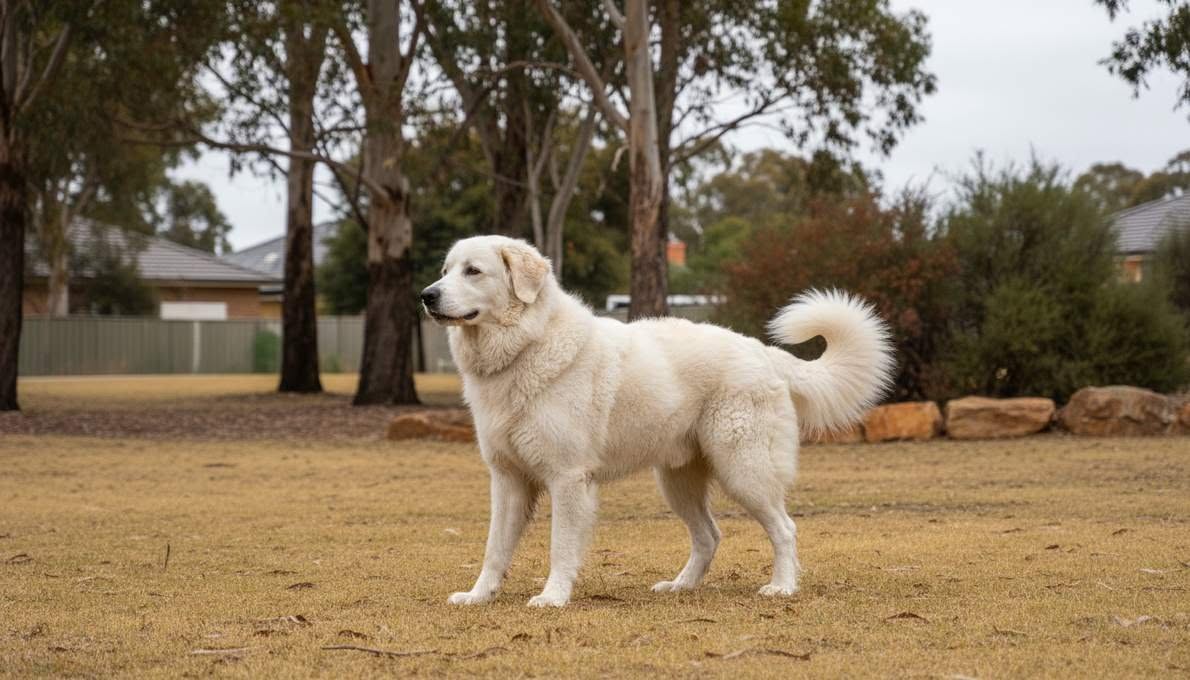 Pyrenean Mountain Dog Training Sit