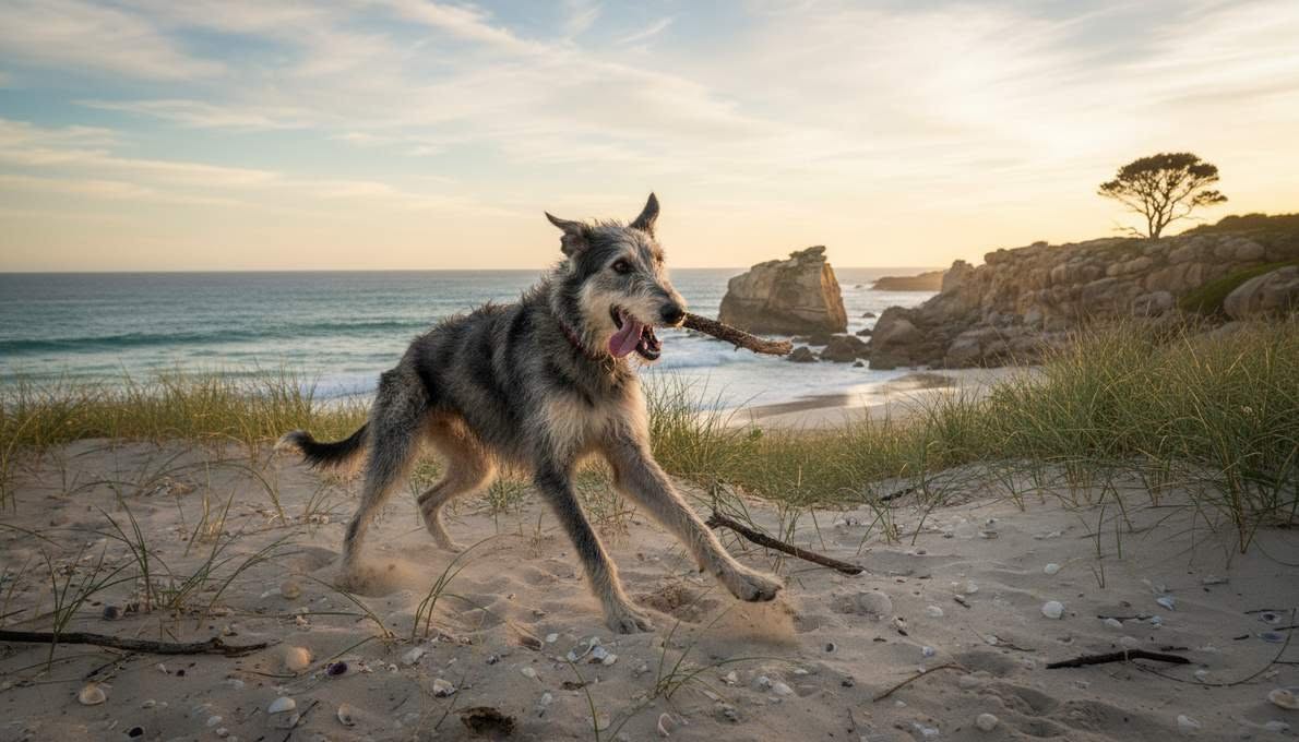 Scottish Deerhound Temperament Playing