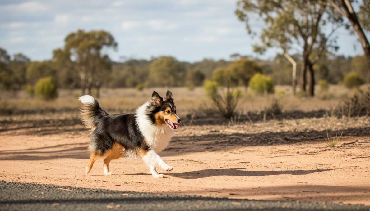 Sheltie Exercise Running