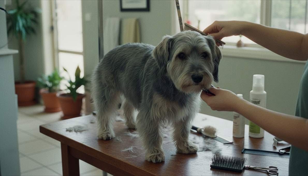 Skye Terrier Grooming Brushing