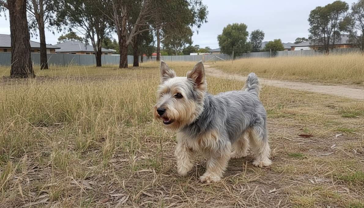 Skye Terrier Training Sit