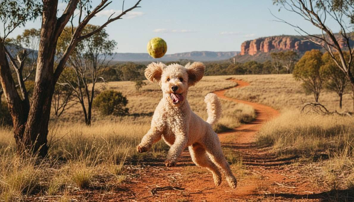 standard-poodle-temperament-playing Standard Poodle Temperament Playing