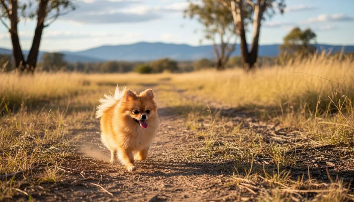 Teacup Pomeranian Exercise Running