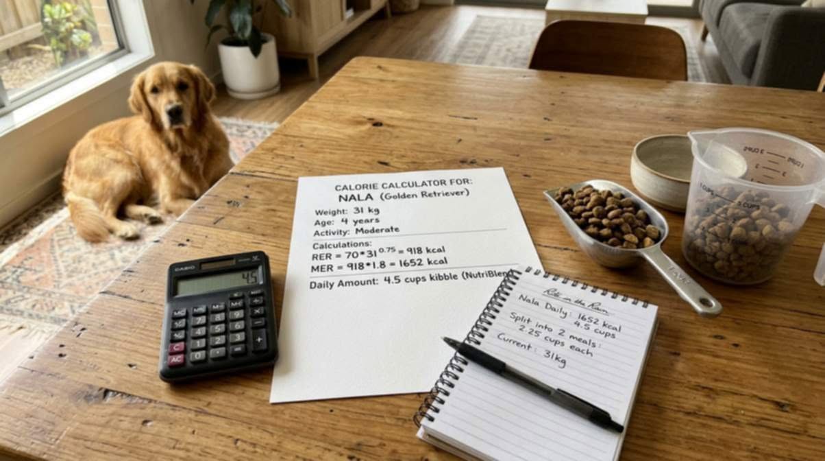 Dog Calorie Calculator Worksheet