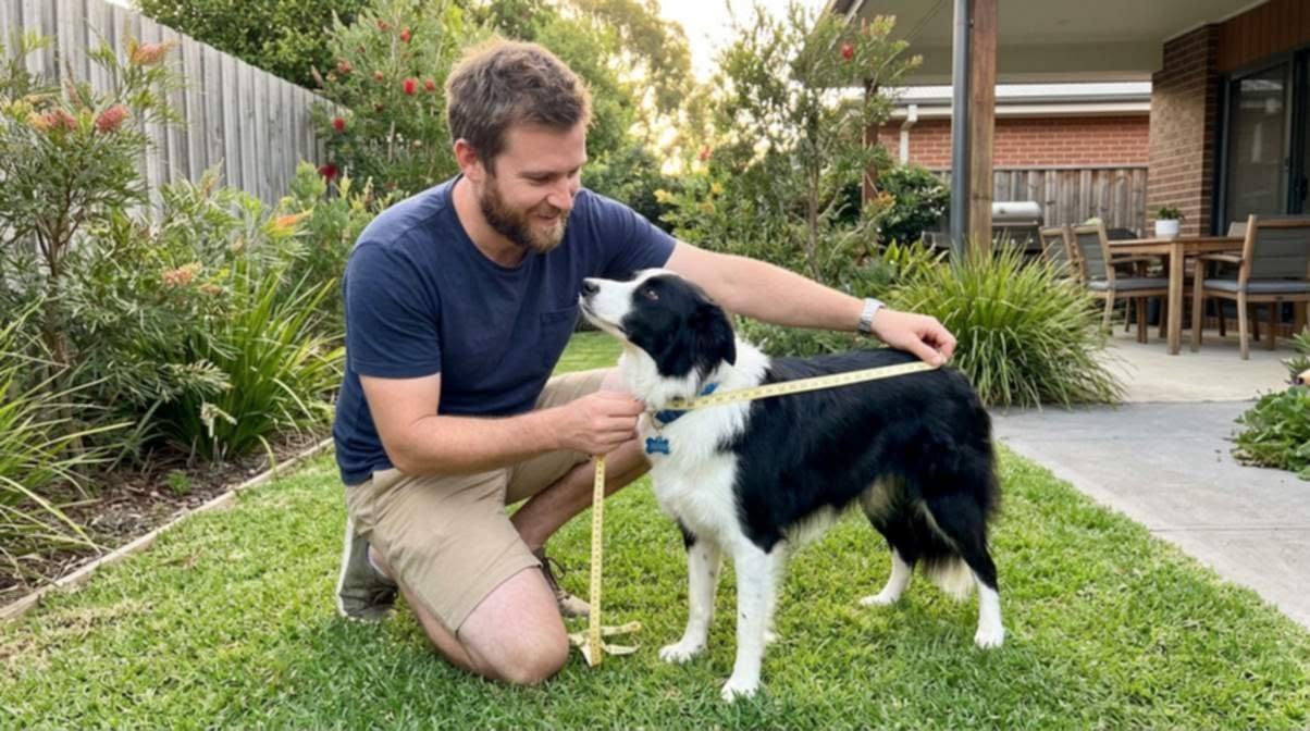 Owner Measuring Dogsback To Front